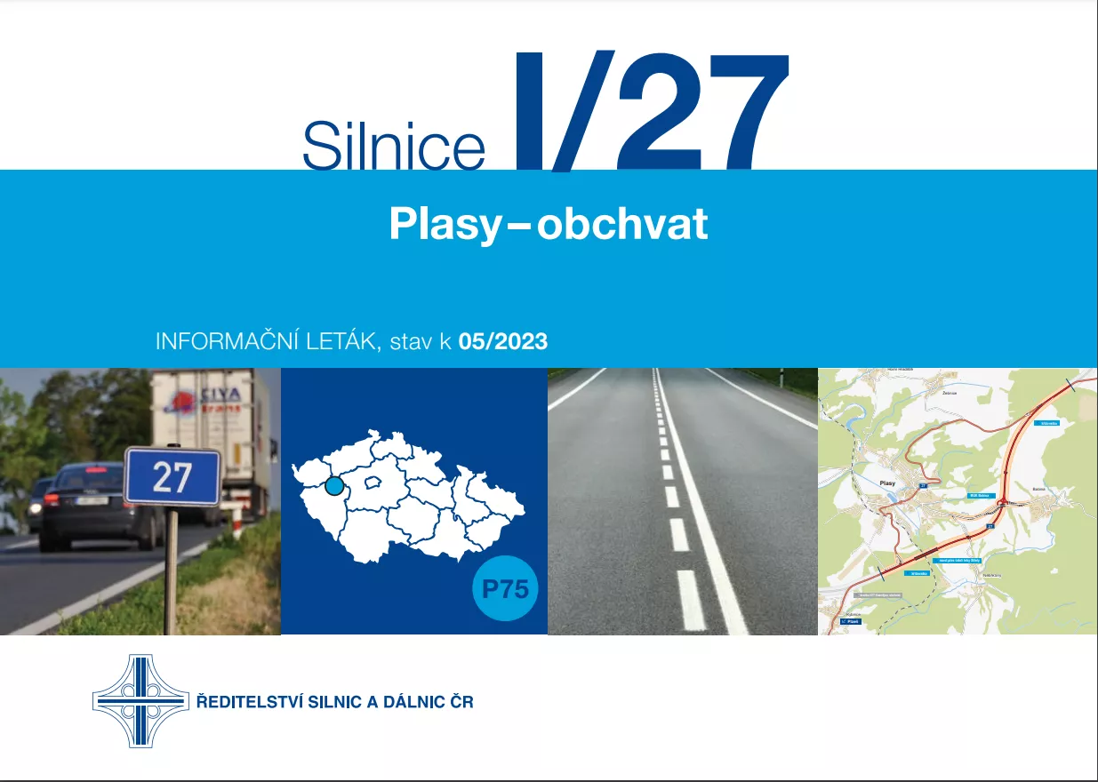 Informační leták - Plasy, obchvat  (6,1 km)