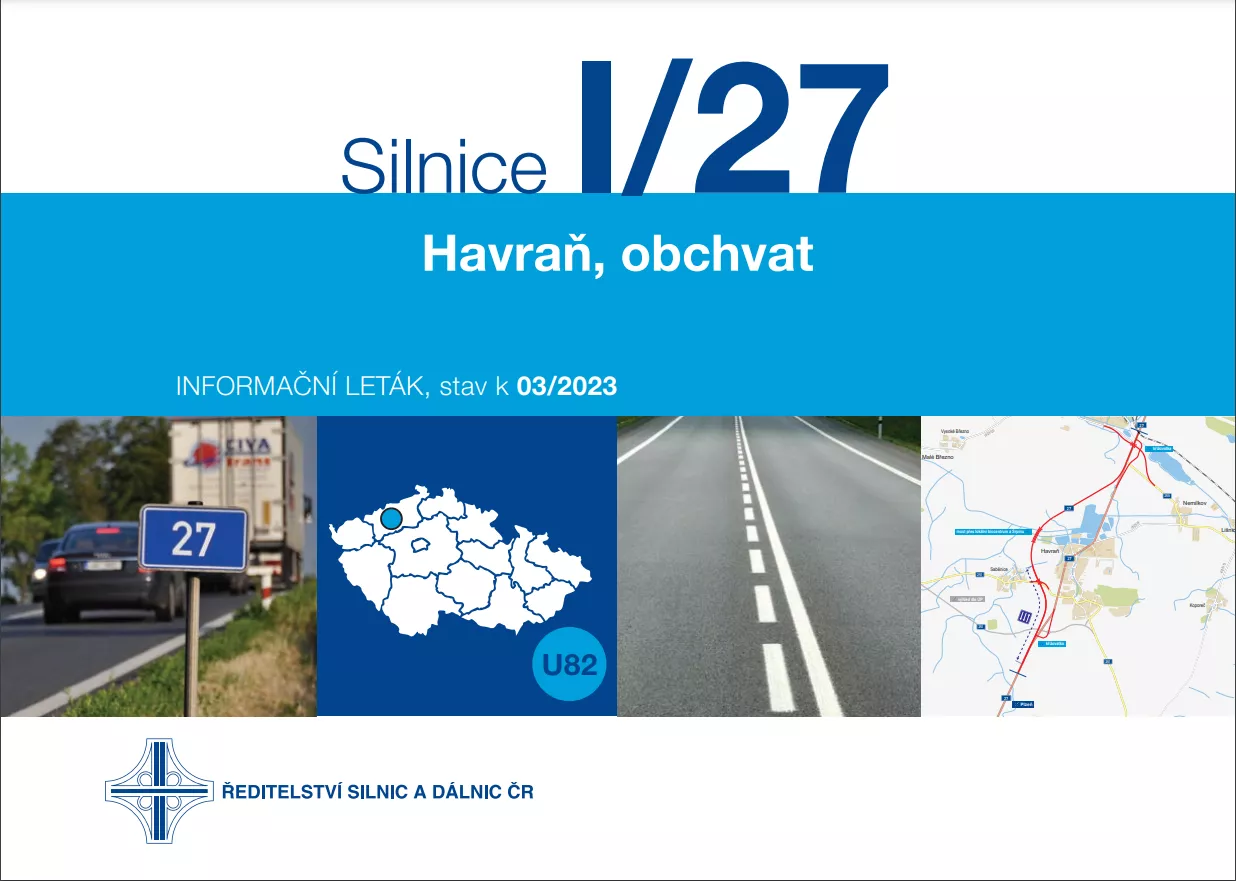 Informační leták - Havraň, obchvat (4,5 km)