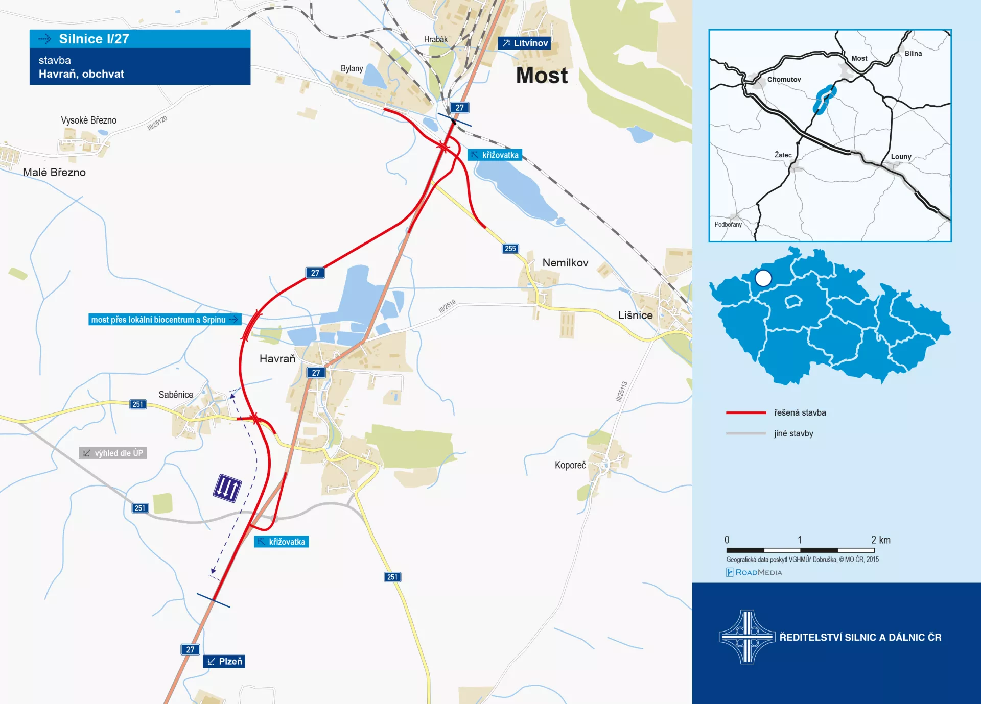 Havraň, obchvat (4,5 km)