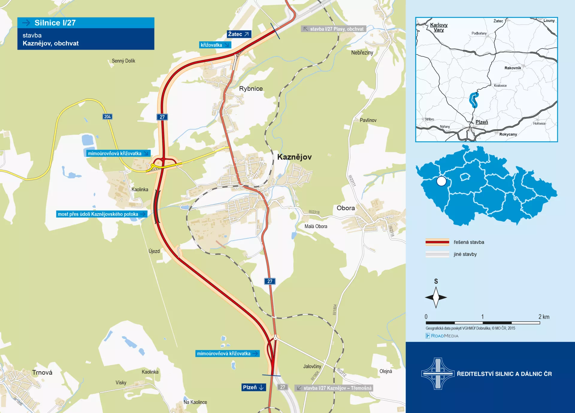 Kaznějov, obchvat (8,4 km)